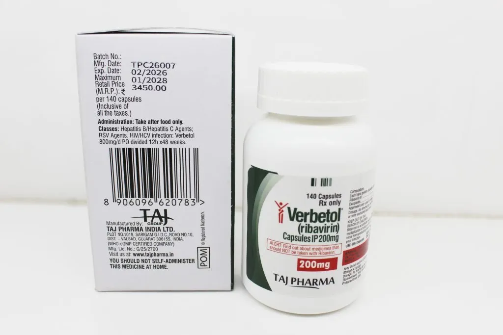 Ribavirin Capsules 200mg, Suppliers, Exporters in India