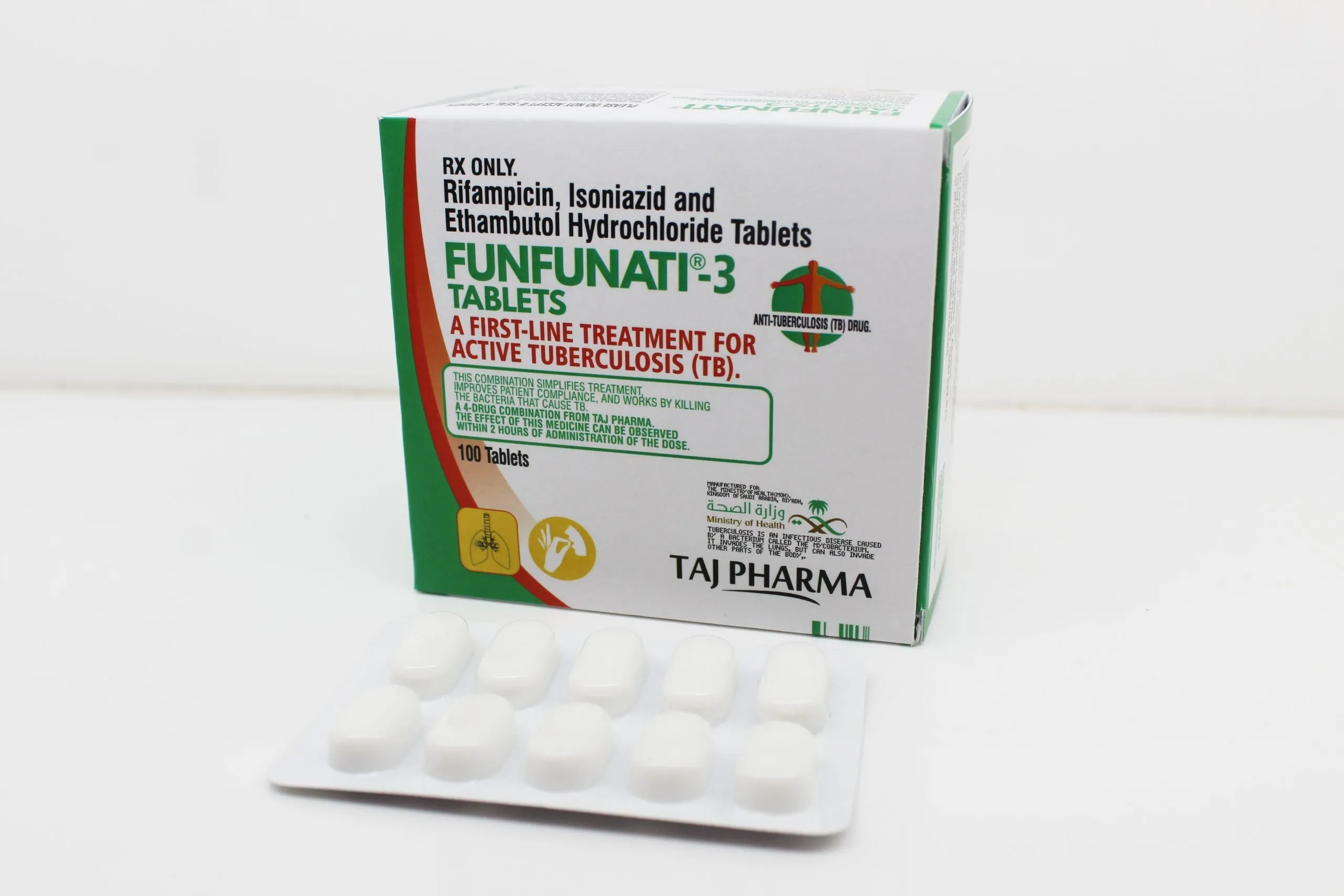 Rifampicin 150mg + Isoniazid 75mg + Ethambutol 275mg Tablets Manufacturer Suppliers in India