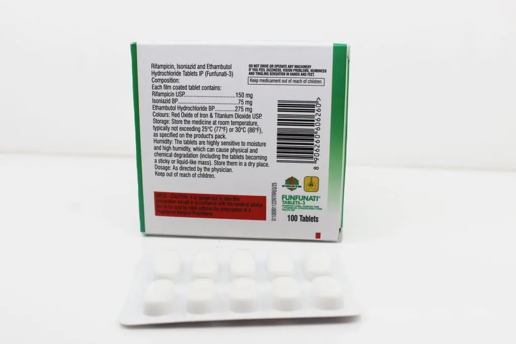 Rifampicin 150mg + Isoniazid 75mg + Ethambutol 275mg Tablets Manufacturer from Mumbai