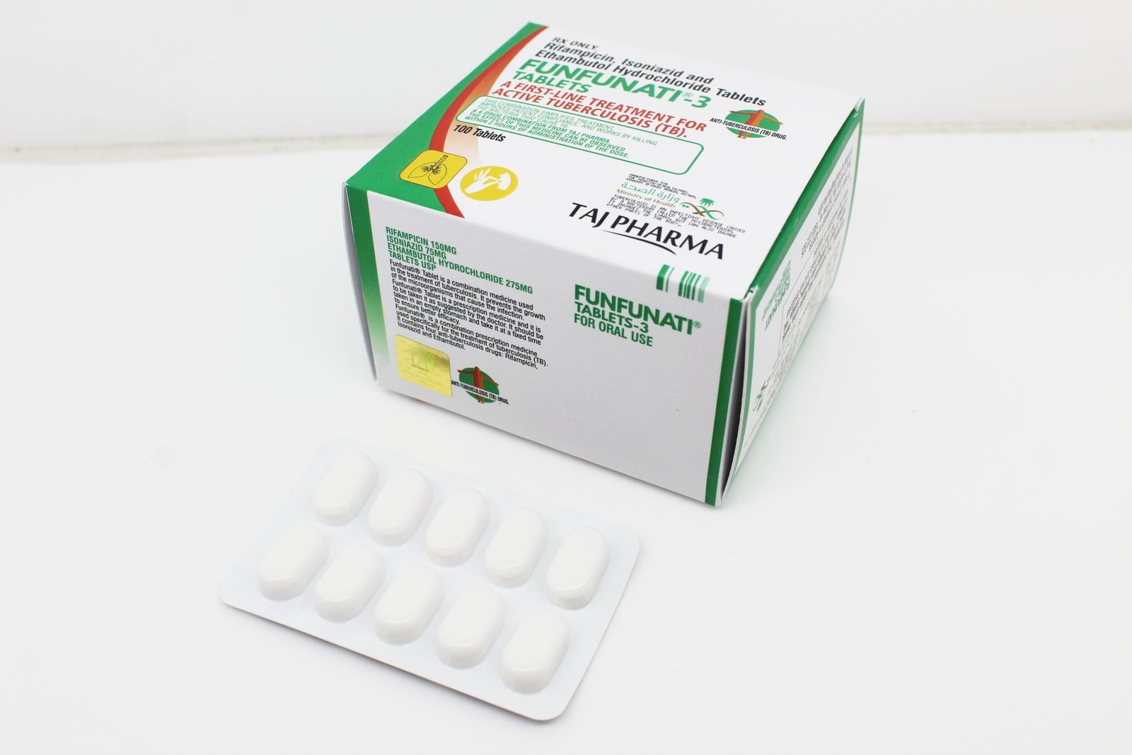 Rifampicin 150mg + Isoniazid 75mg + Ethambutol 275mg Tablets Suppliers & Exporters
