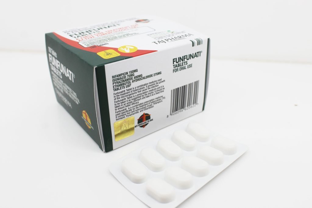 Rifampicin 150mg, Isoniazid 75mg, Pyrazinamide 400mg & Ethambutol Hydrochloride 275mg Tablets Best Price in Mumbai Maharashtra