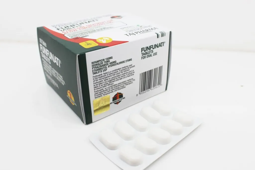 Rifampicin 150mg, Isoniazid 75mg, Pyrazinamide 400mg & Ethambutol Hydrochloride 275mg Tablets Best Price in Mumbai Maharashtra