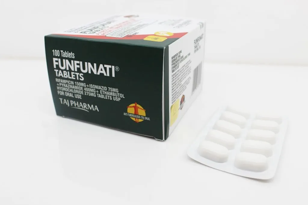 Rifampicin 150mg, Isoniazid 75mg, Pyrazinamide 400mg & Ethambutol Hydrochloride 275mg Tablets Manufacturer in India