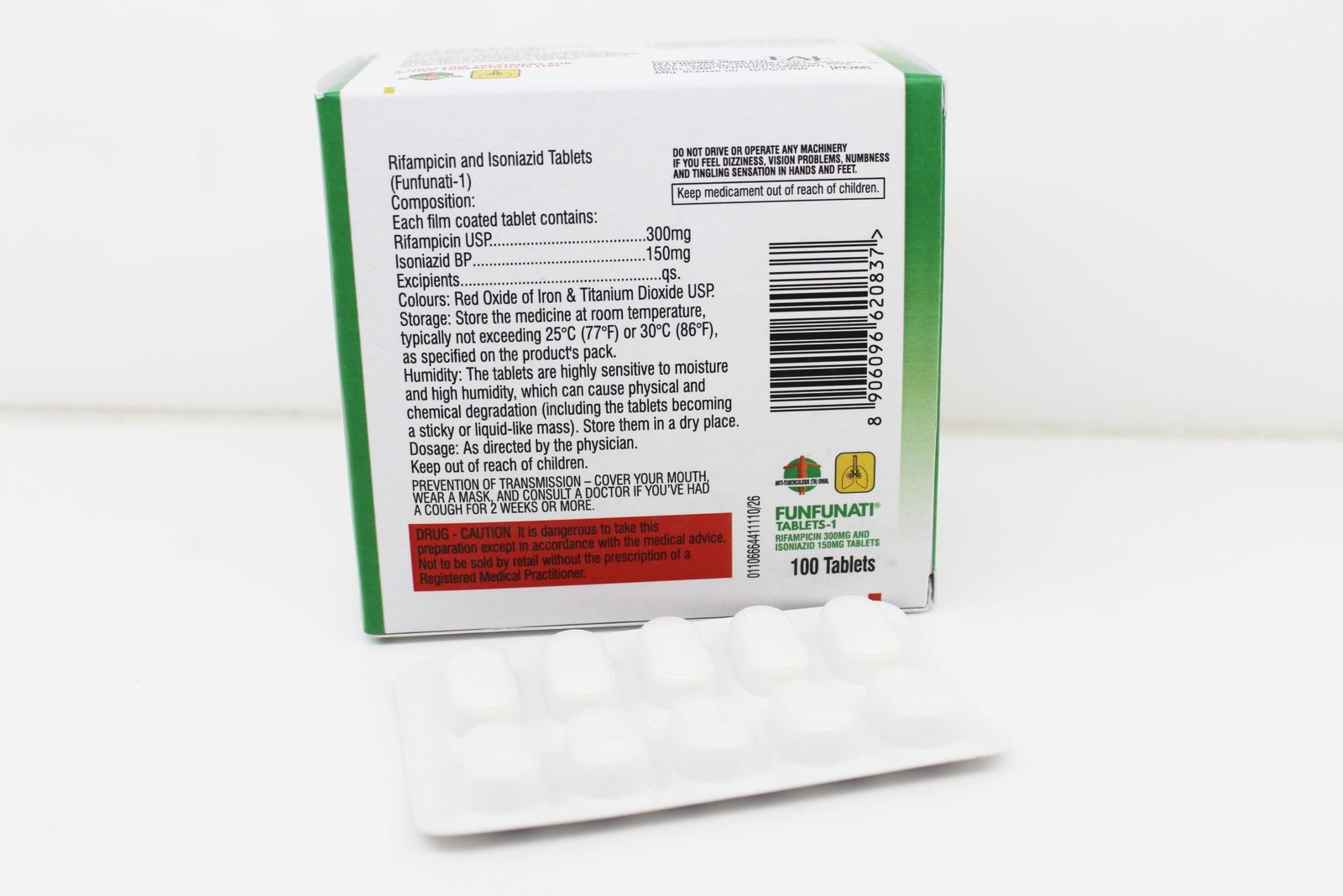 Rifampicin 300mg and Isoniazid150mg Tablets Manufacturer from Mumbai