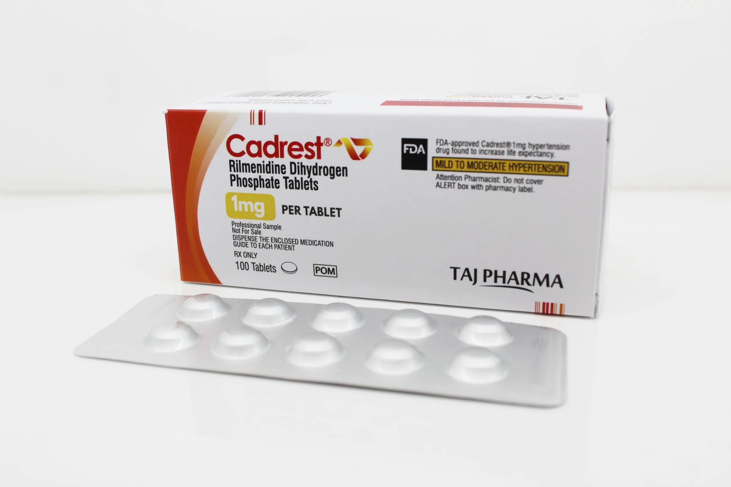 Rilmenidine Dihydrogen Phosphate Tablets 1mg Manufacturer Supplier and PCD Pharma Franchise