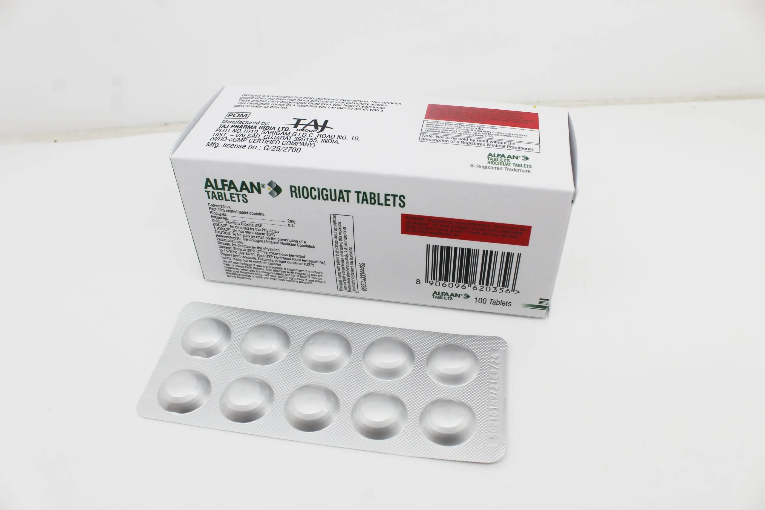 Riociguat Tablets 2mg Manufacturer & Suppliers in India