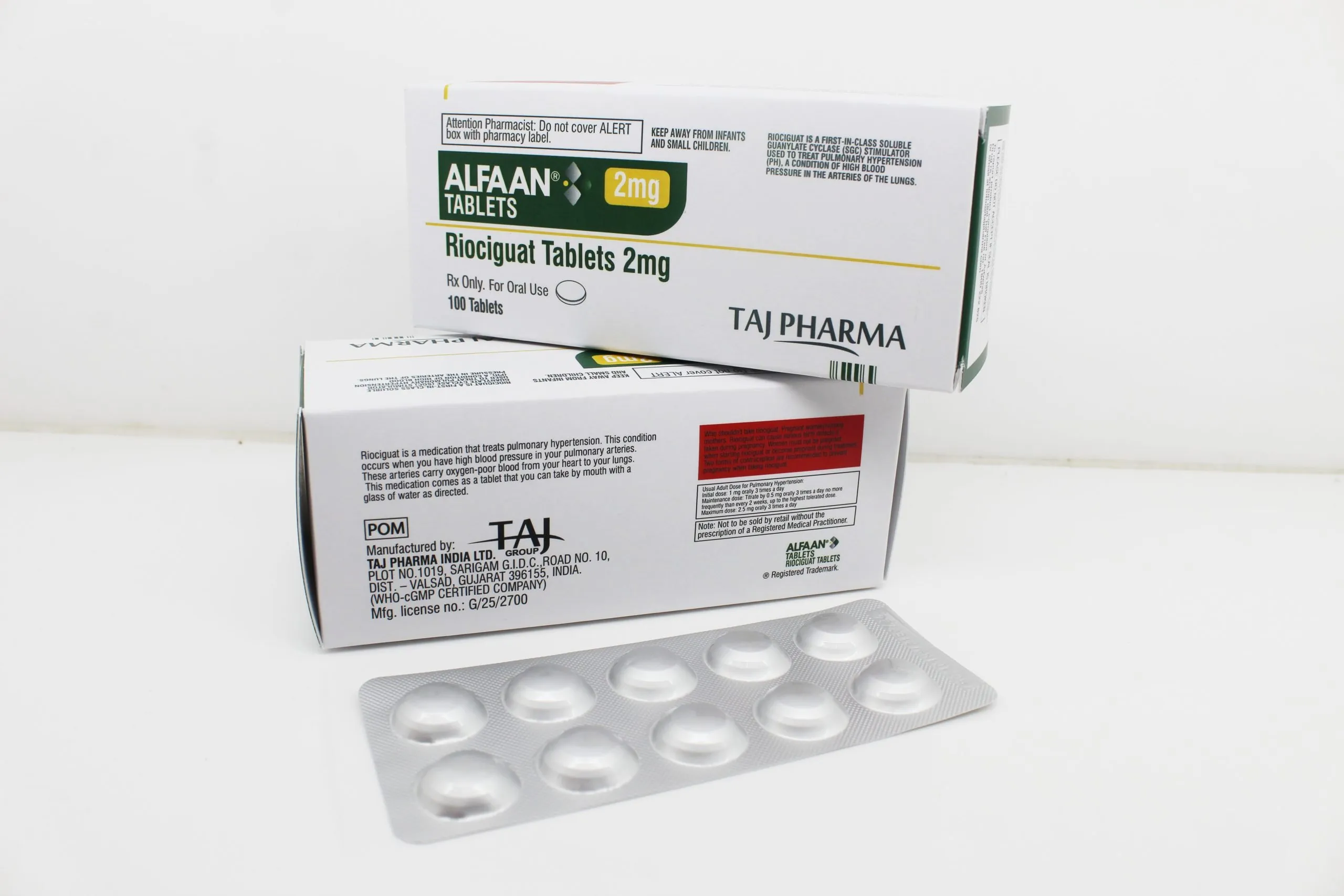 Riociguat Tablets 2mg Manufacturers India, Suppliers