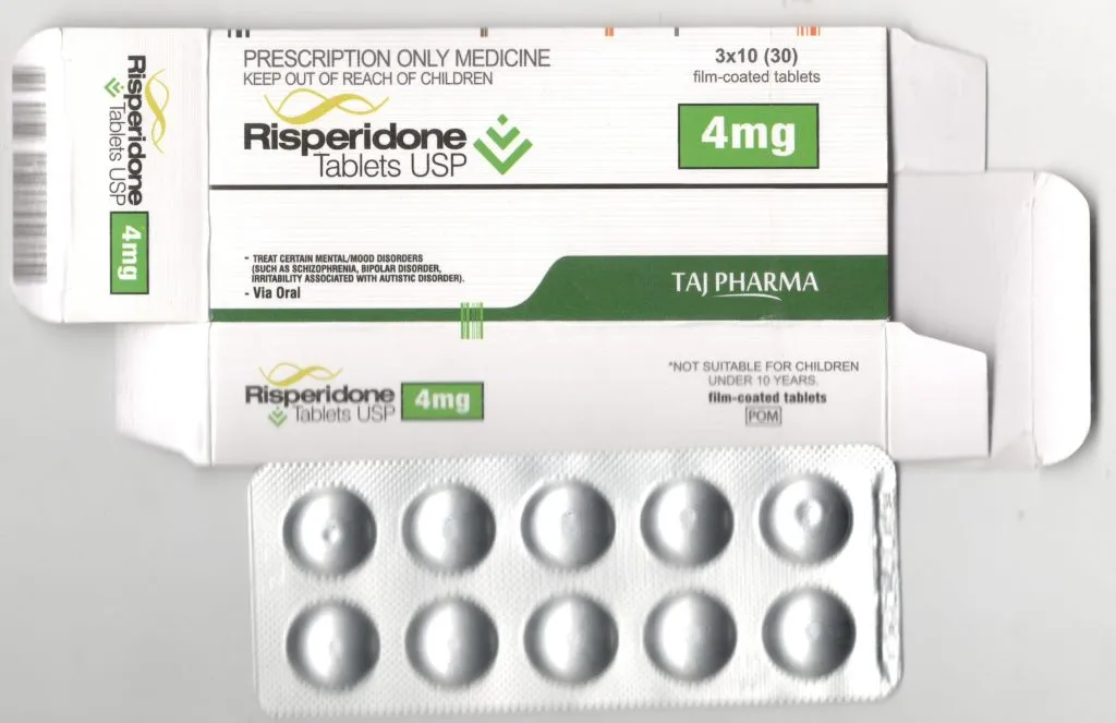 What is risperidone 4 mg used for