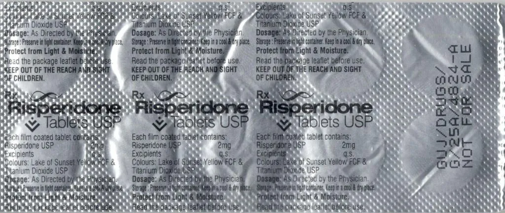 Risperidone 2mg Film-coated Tablets