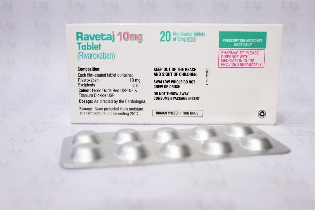 Rivaroxaban Tablets 10mg Taj Pharma
