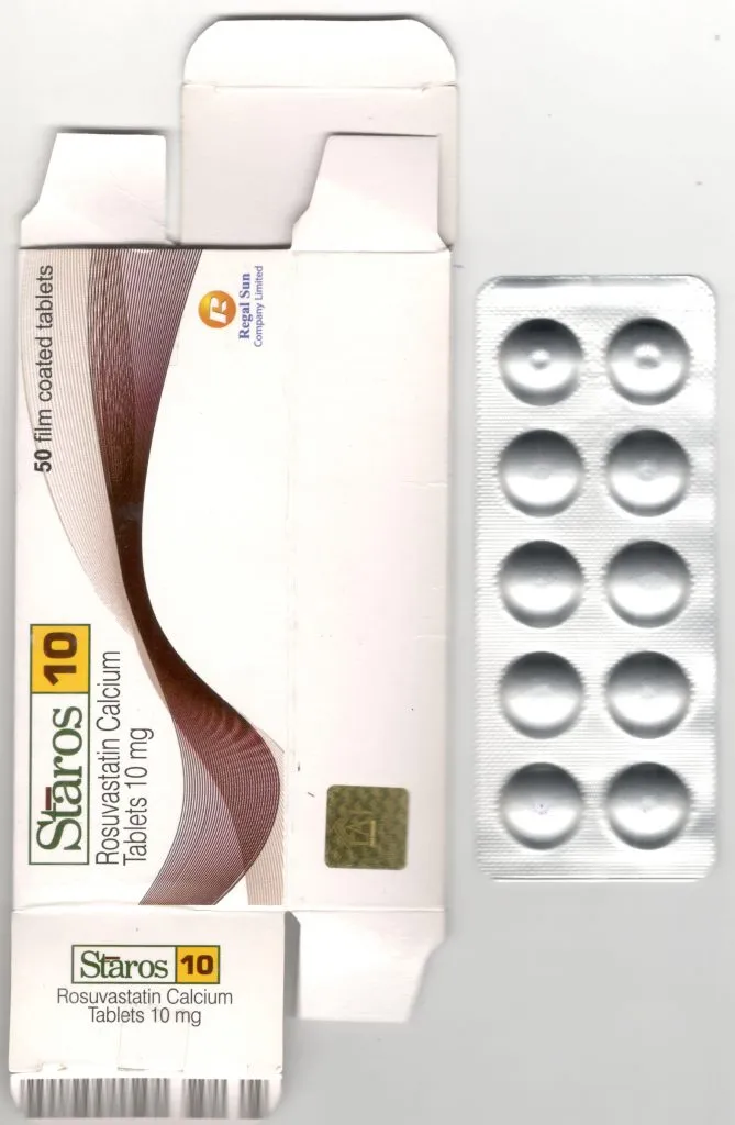 Rosuvastatin 10mg film coated tablets taj pharma Staros