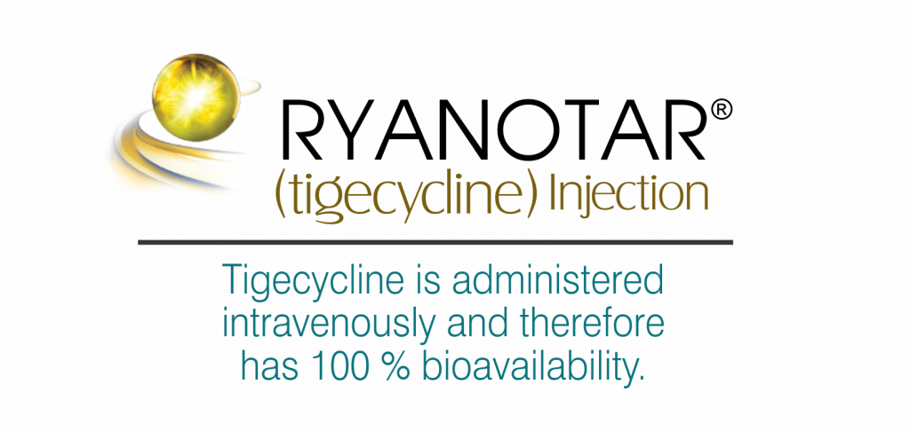 Tigecycline bacterial infections of the skin or the digestive system, as well as pneumonia