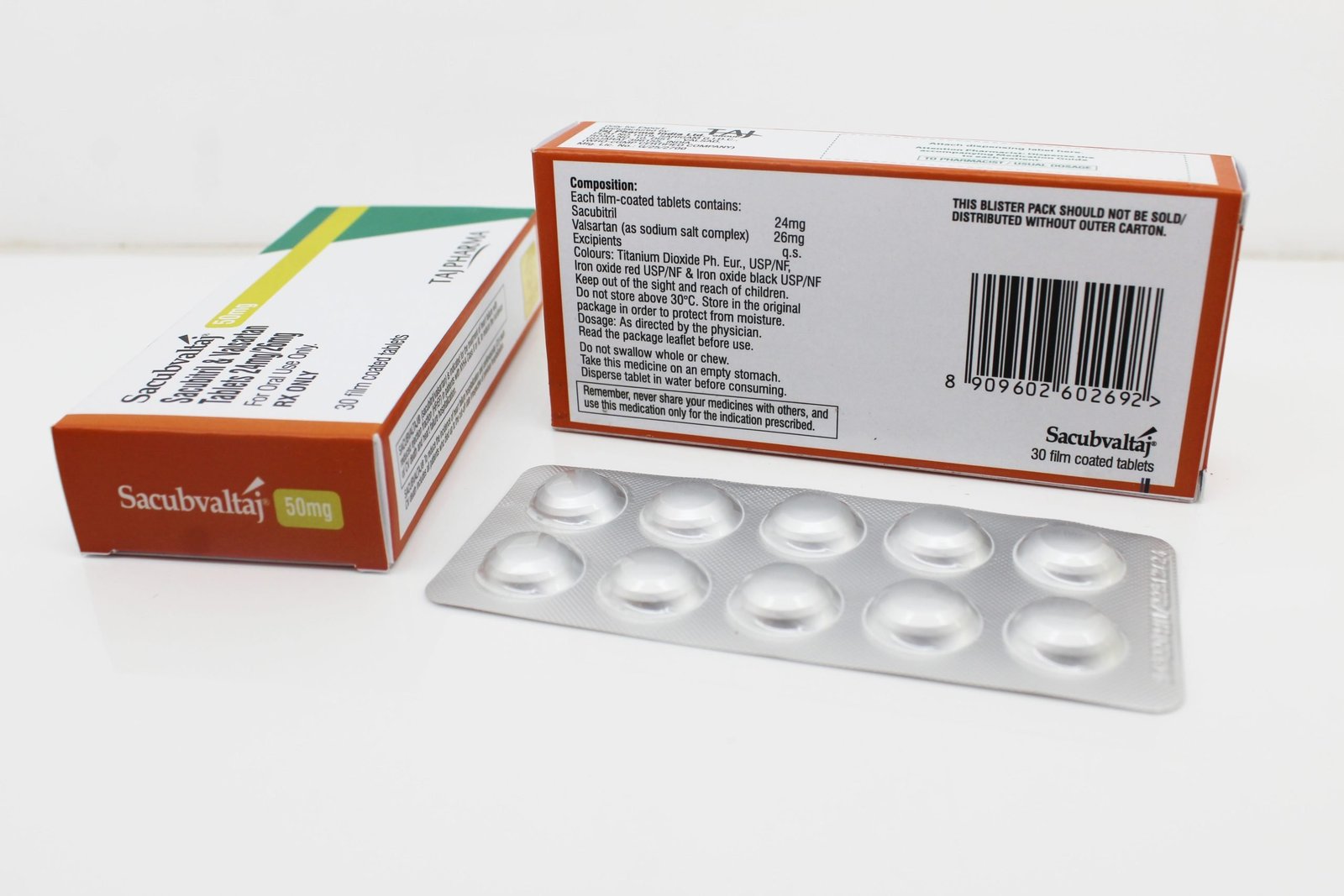 Sacubitril & Valsartan Tablets 50mg Manufacturers India, Suppliers