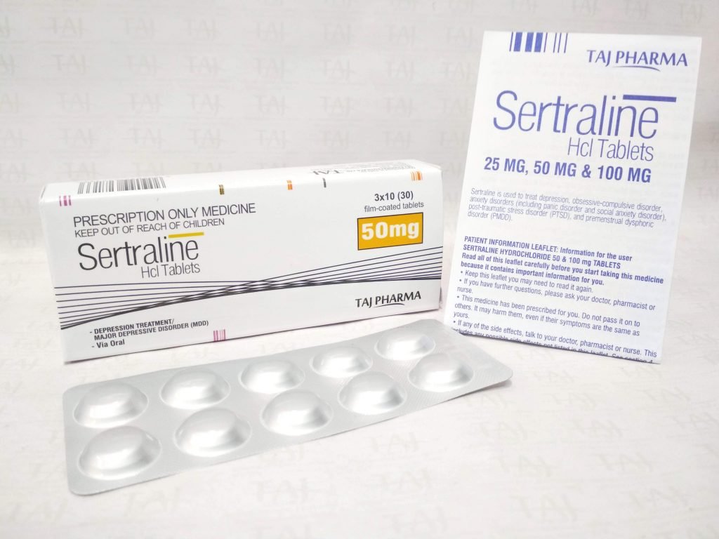 Sertraline HCl Tablets USP 50 mg Taj Pharma