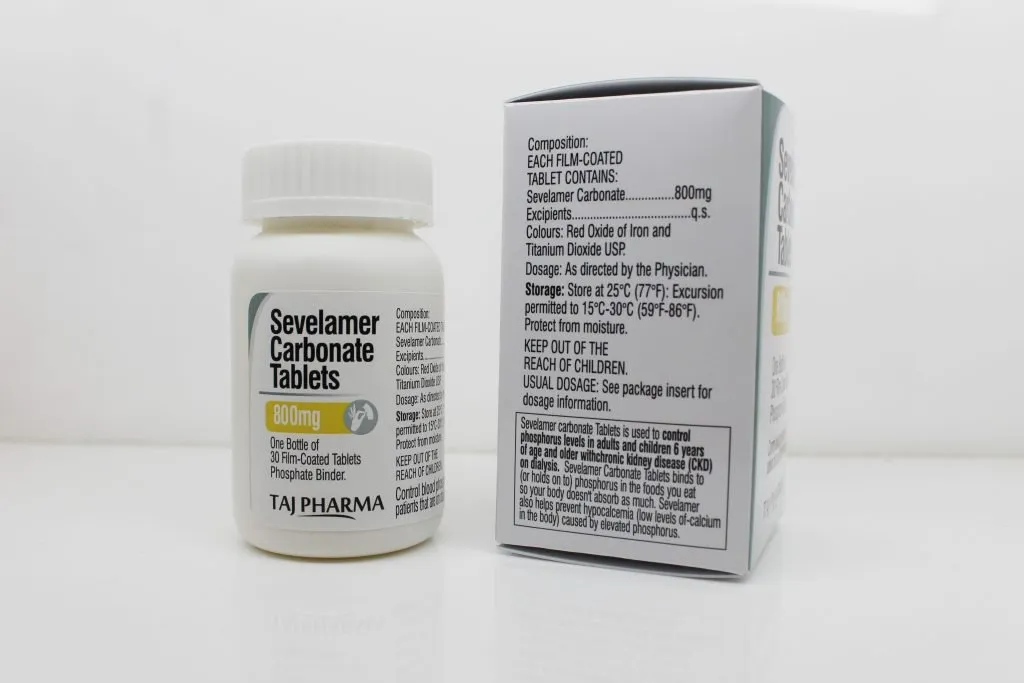 Sevelamer Carbonate 800mg Tablets- Manufacturer Suppliers in India