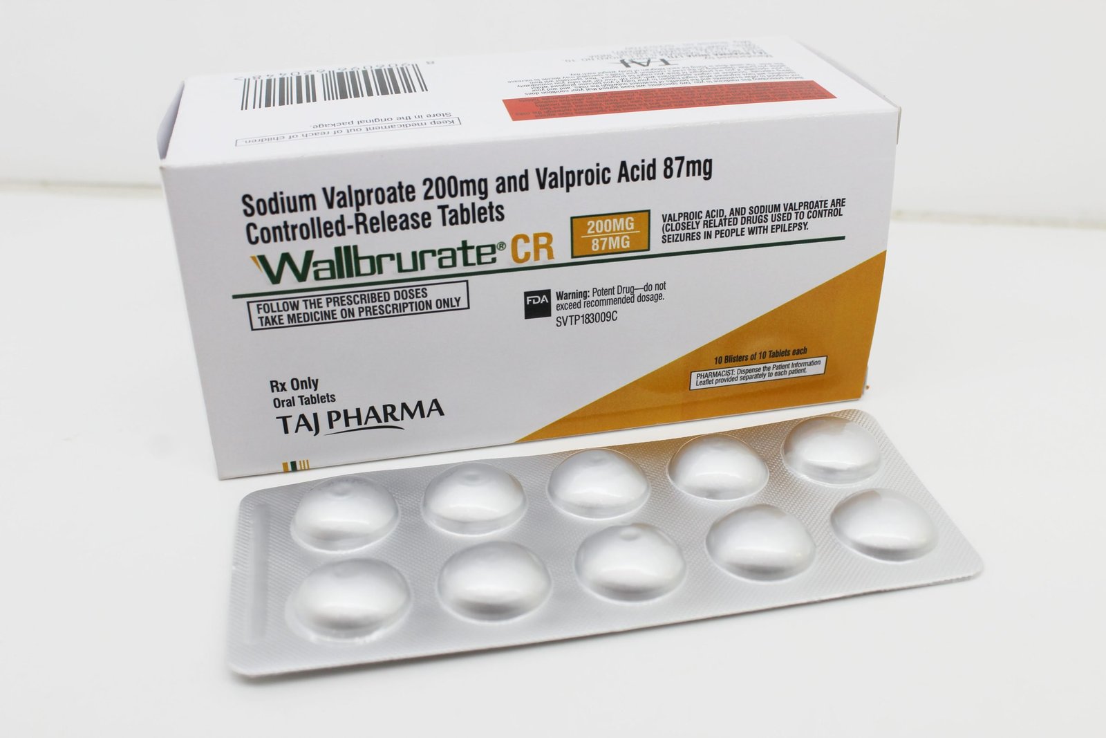 Sodium Valproate 200mg and Valproic Acid 87mg Controlled-Release Tablets Manufacturer Supplier and PCD Pharma Franchise