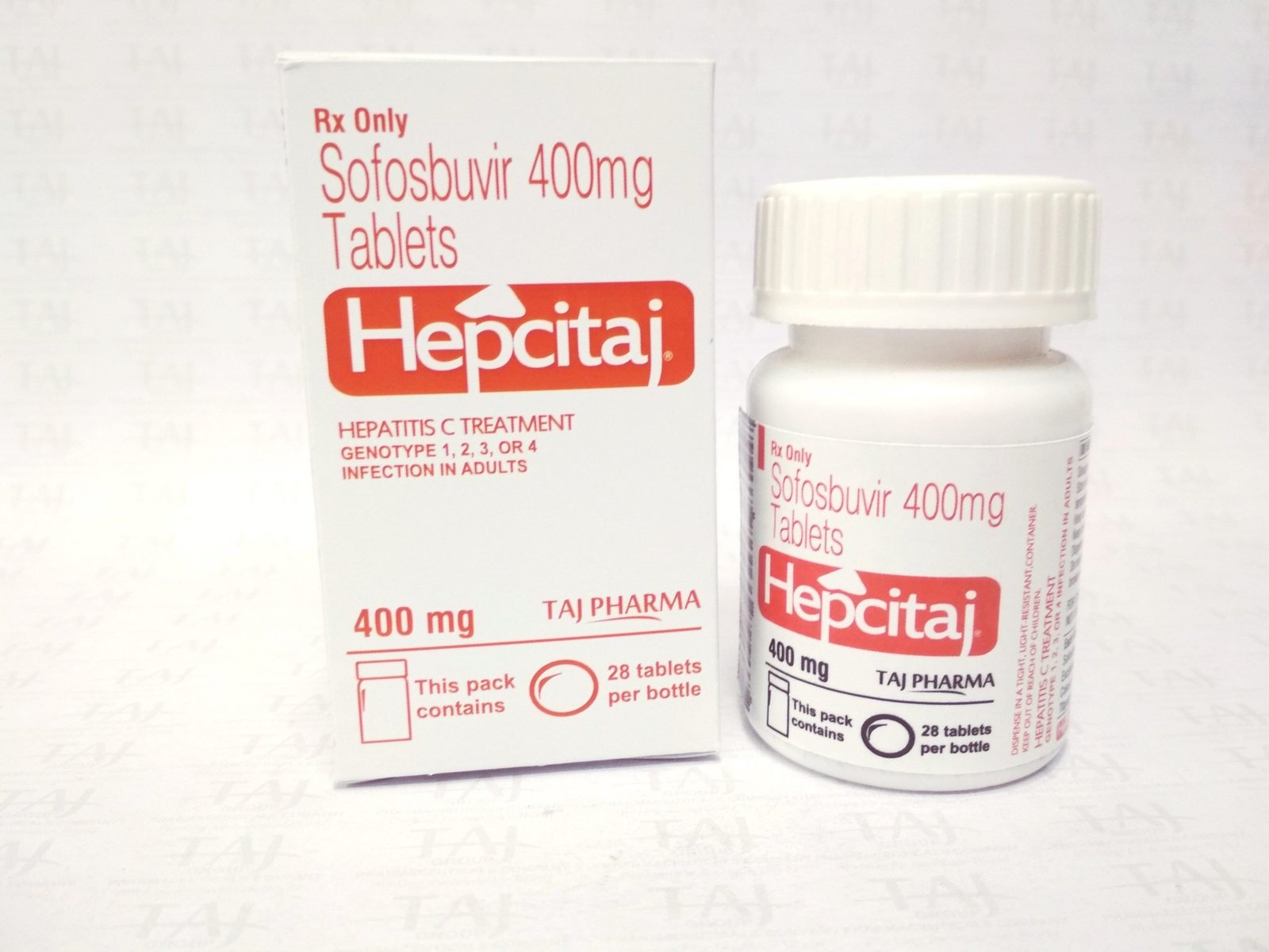 Taj Pharmaceuticals is reputed manufacturer and Sofosbuvir Tablets 400mg (HEPCITAJ) Taj Pharma suppliers in India prefer Taj Pharmaceuticals due to the reliability and purity of products.