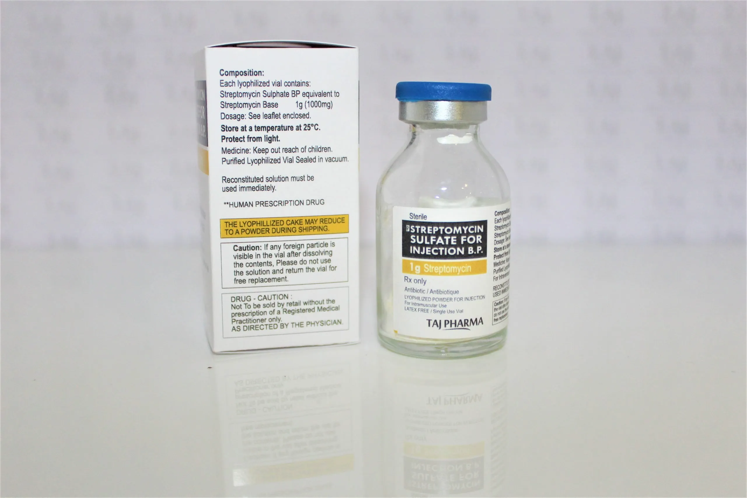 Streptomycin Sulfate For Injection BP 1g Exporters in India