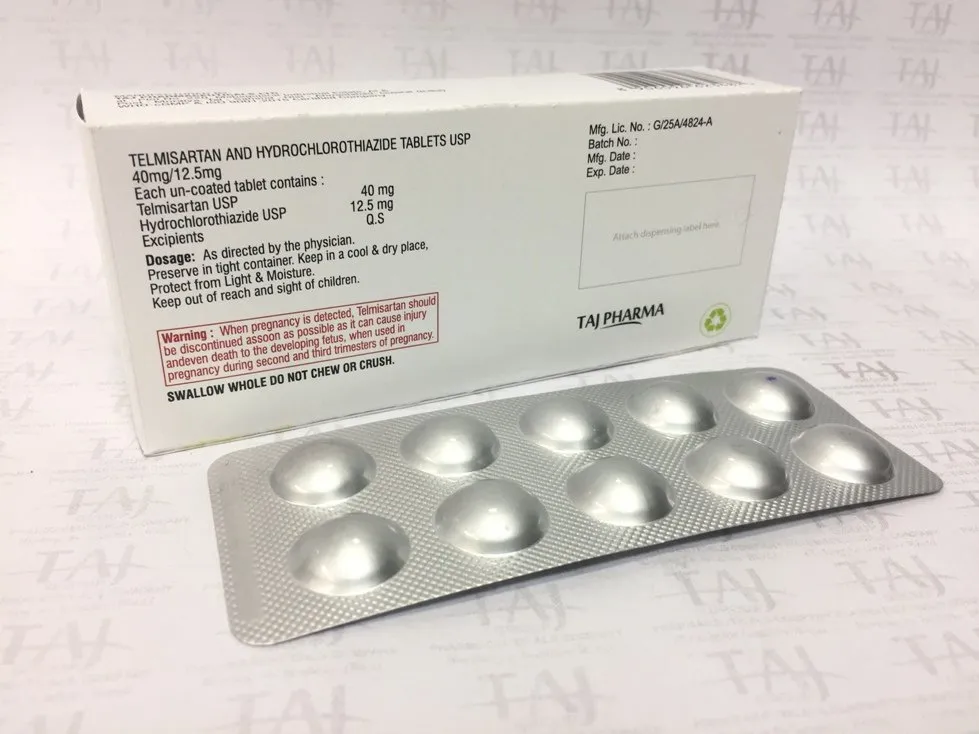 TELMISARTAN AND HYDROCHLOROTHIAZIDE TABLETS USP 40MG - 12.5 MG (TELMISAR H) TABLETS -USP