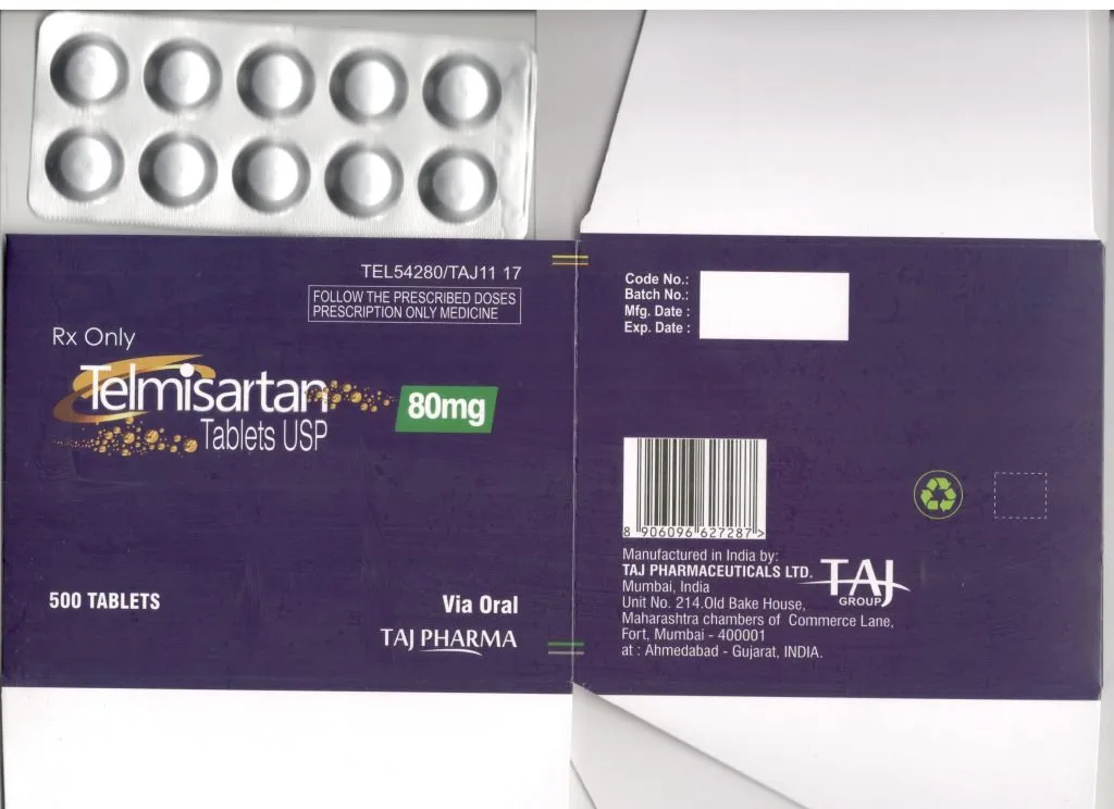 Telmisartan oral tablet is a prescription medication used to treat high blood pressure.