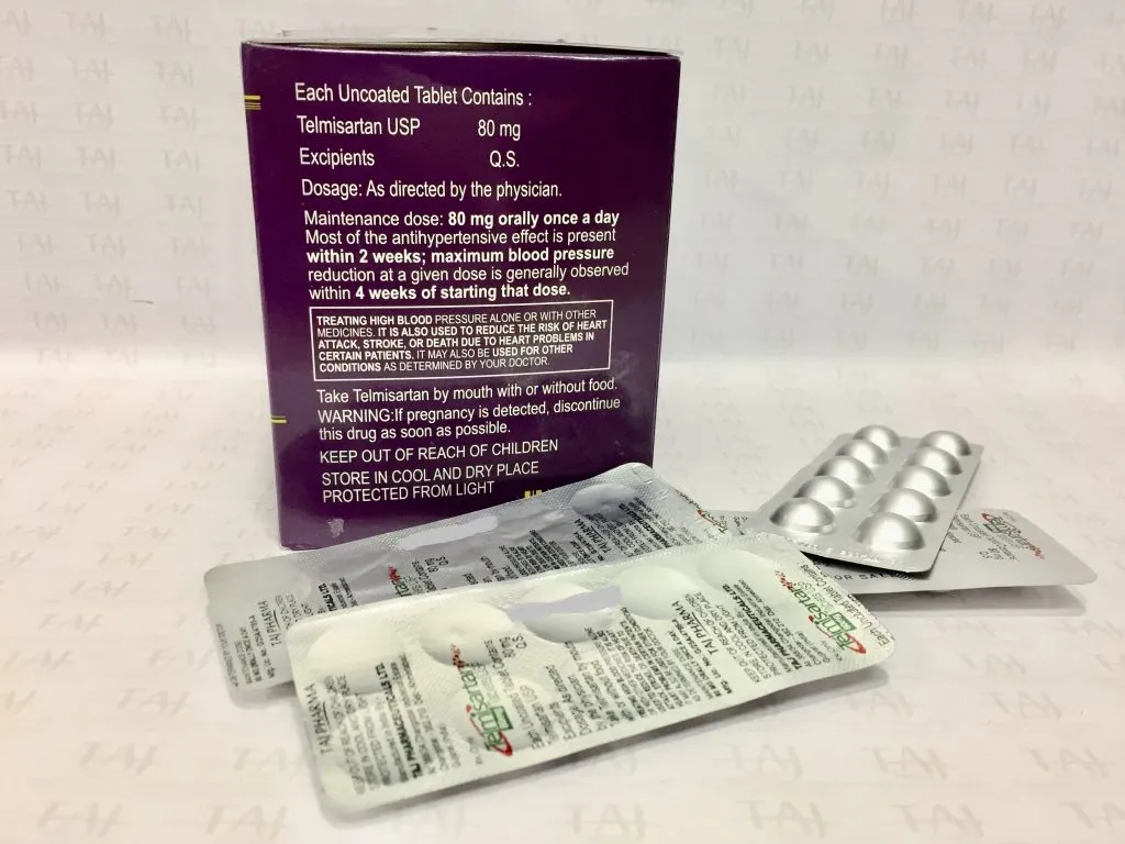 Telmisartan Tablets USP-80 mg