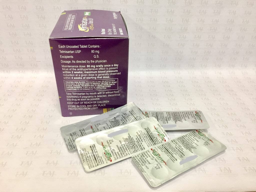 Telmisartan Tablets -USP-80 mg -Taj Pharma