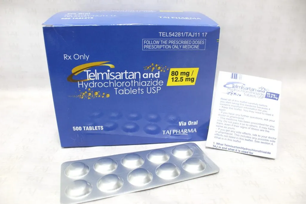 Telmisartan and Hydrochlorthiazide Tablets 12.5 mg/80 mg Taj Pharma