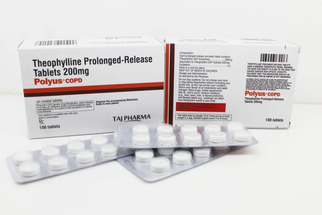Theophylline Prolonged-Release Tablets 200mg Manufacturer, Supplier in Vapi, Gujarat