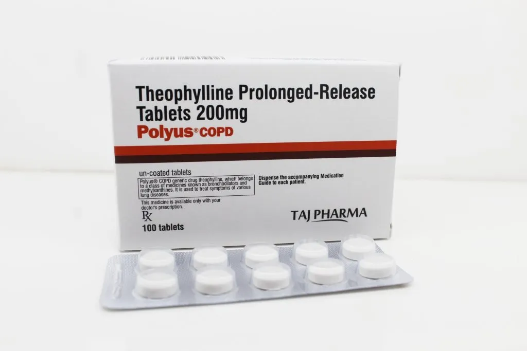 Theophylline Prolonged-Release Tablets 200mg Manufacturers India & Pioneer Exporters