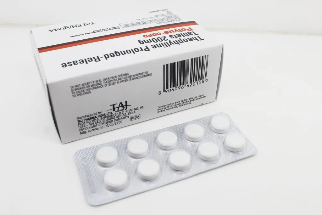 Theophylline Prolonged-Release Tablets 200mg Manufacturers PAN India, Suppliers