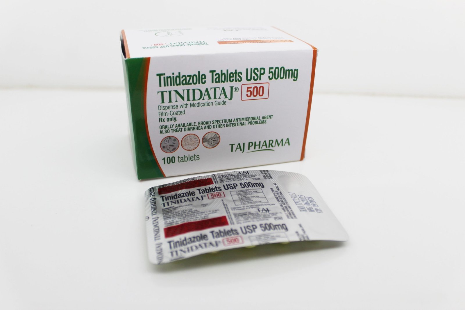 Tinidazole Tablets USP 500mg Manufacturers PAN India, Suppliers