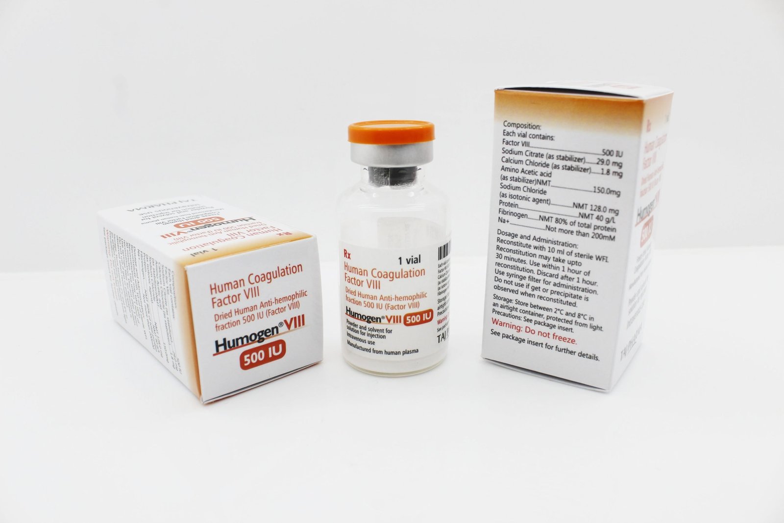 Human Coagulation Factor viii 500IU Manufacturer from Mumbai, India