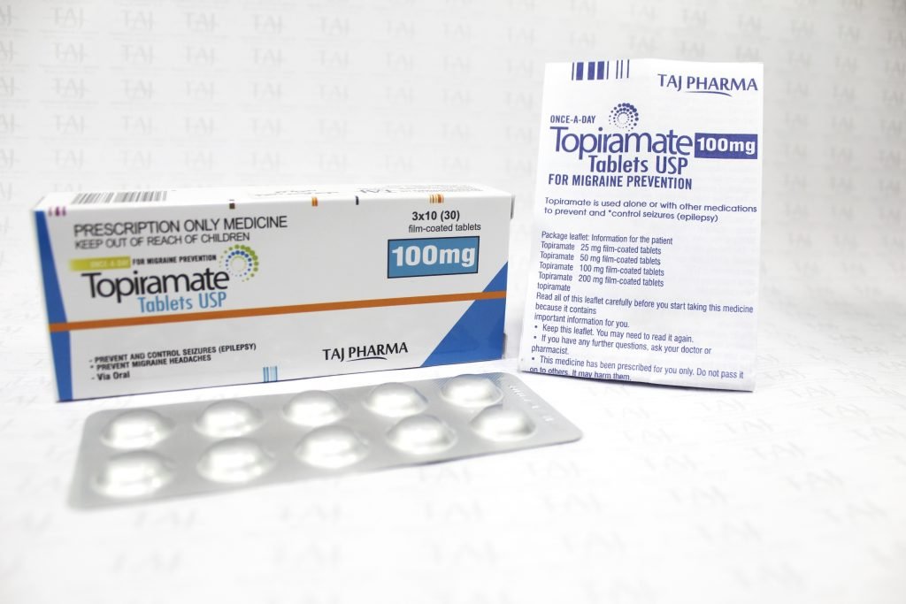 Topiramate Film Coated Tablets USP 100mg Taj Pharma