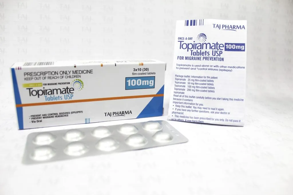 Topiramate Film Coated Tablets USP 100mg Taj Pharma