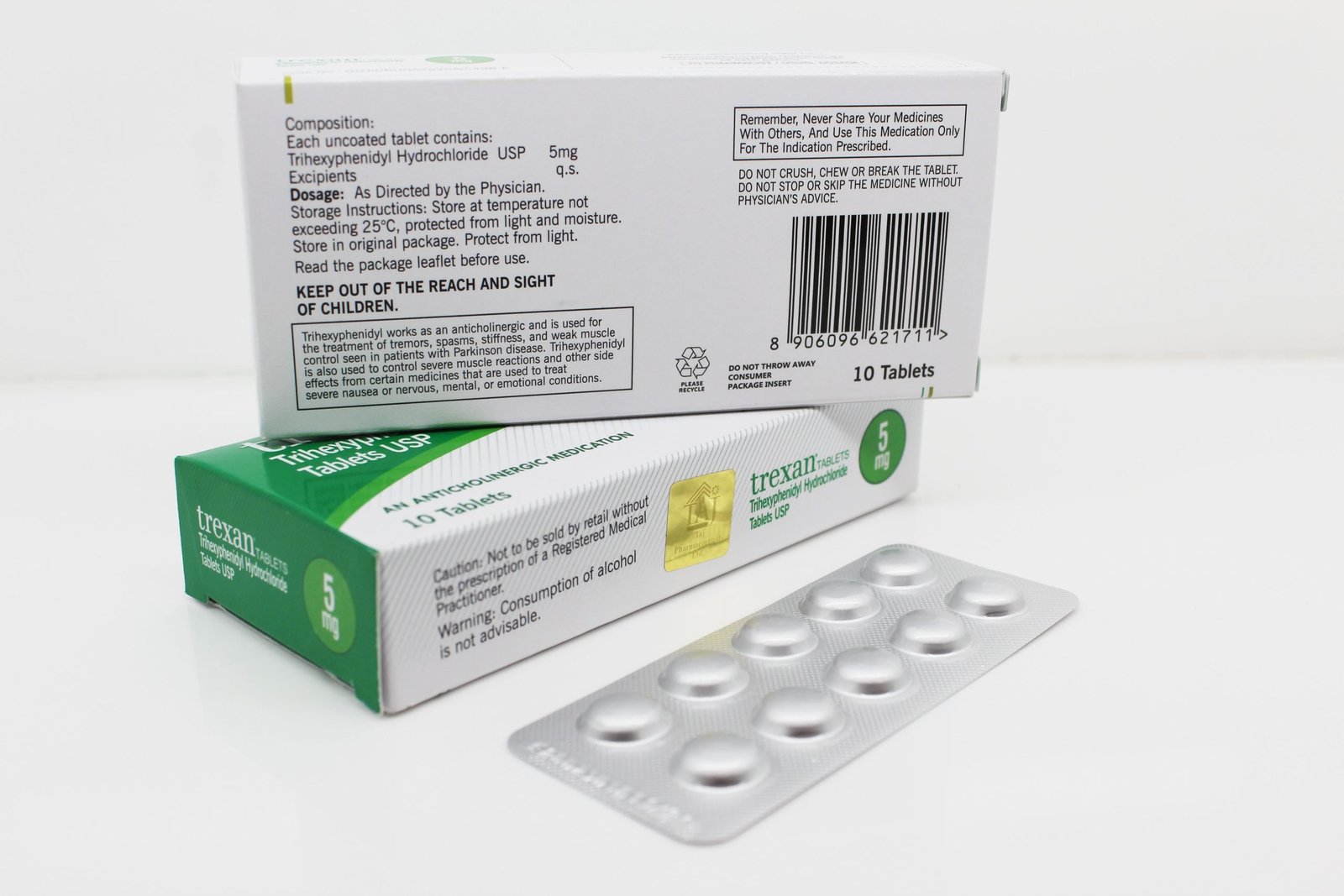 Trihexyphenidyl Tablets USP 5mg Manufacturer from Mumbai