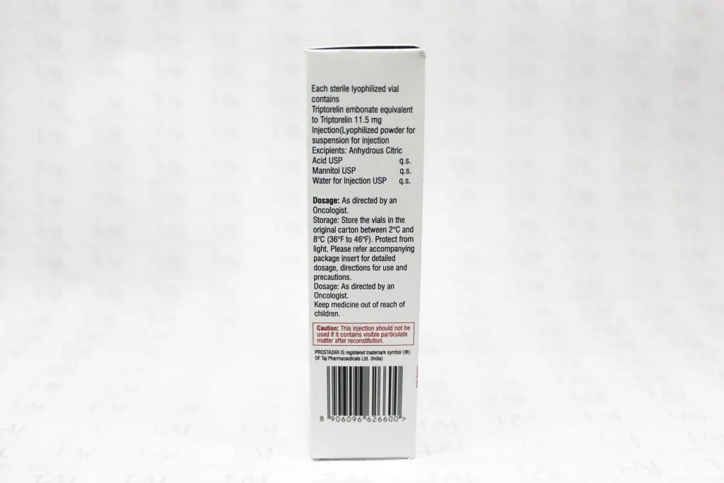 Triptorelin Injection 11.5mg Taj Pharmaceuticals Side Effects Cytotoxic Drugs Oncology Dosage Contraindications Uses