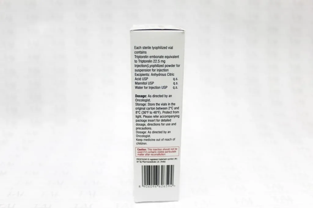 Triptorelin Injection 22.5mg Taj Pharmaceuticals Side Effects Cytotoxic Drugs Oncology Dosage Contraindications Uses