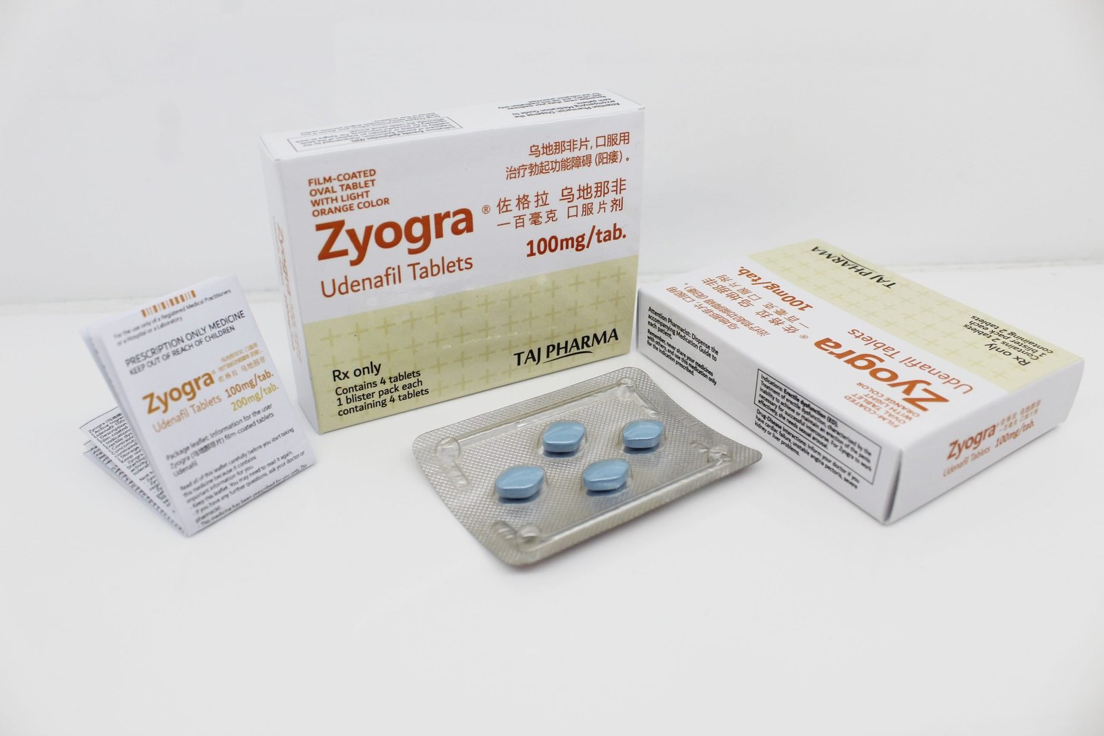 Udenafil 100mg film coated Tablets Manufacturer India