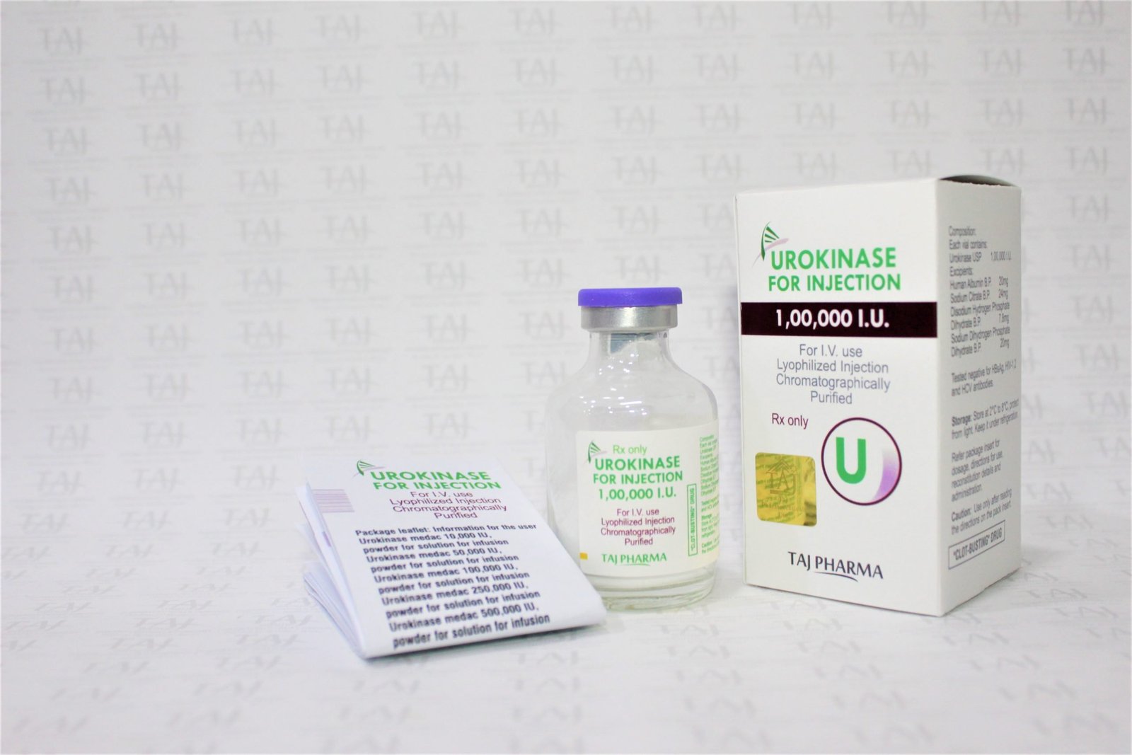 Urokinase For Injection 1,00,000 I.U, Urokinase For Injection 1,00,000 I.U product of India, Urokinase For Injection 1,00,000 I.U taj drug product, Urokinase For Injection 1,00,000 I.U Drug Information, Urokinase For Injection 1,00,000 I.U Research, Urokinase For Injection 1,00,000 I.U Exporters, Indian Urokinase For Injection 1,00,000 I.U