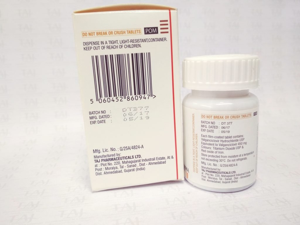 Valganciclovir Tablets Taj Pharma Mumbai India