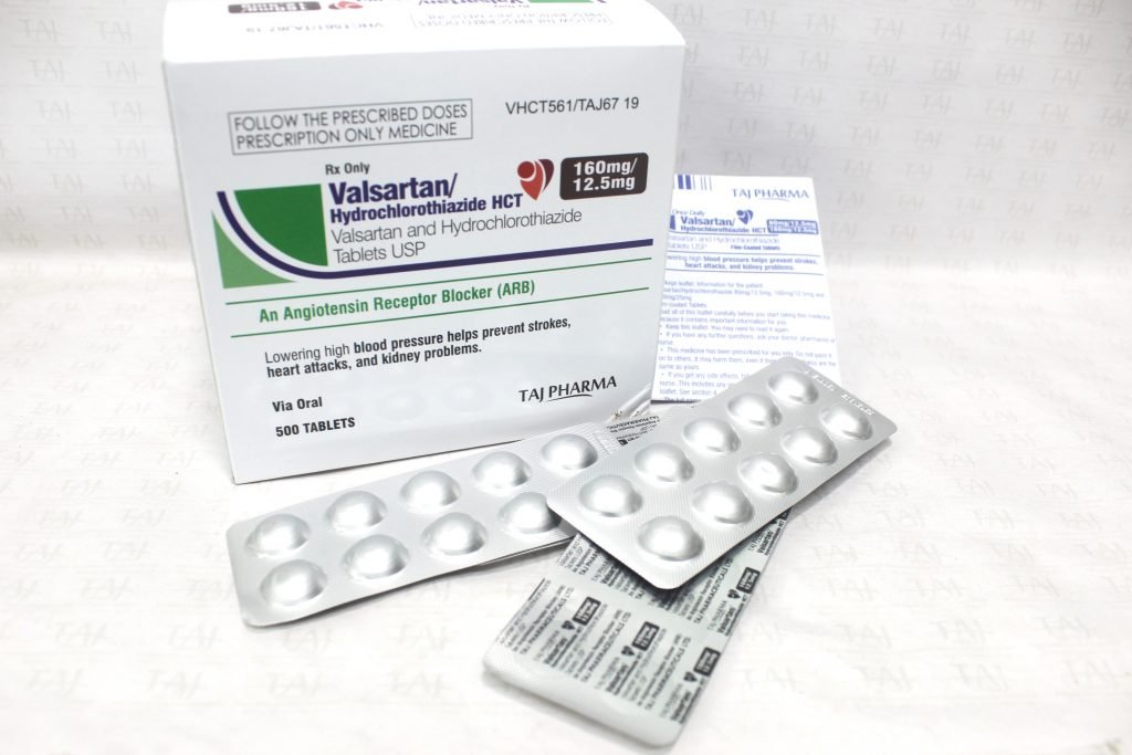 Valsartan Hydrochlorthiazide Tablets USP -160mg-12.5mg Taj Pharma