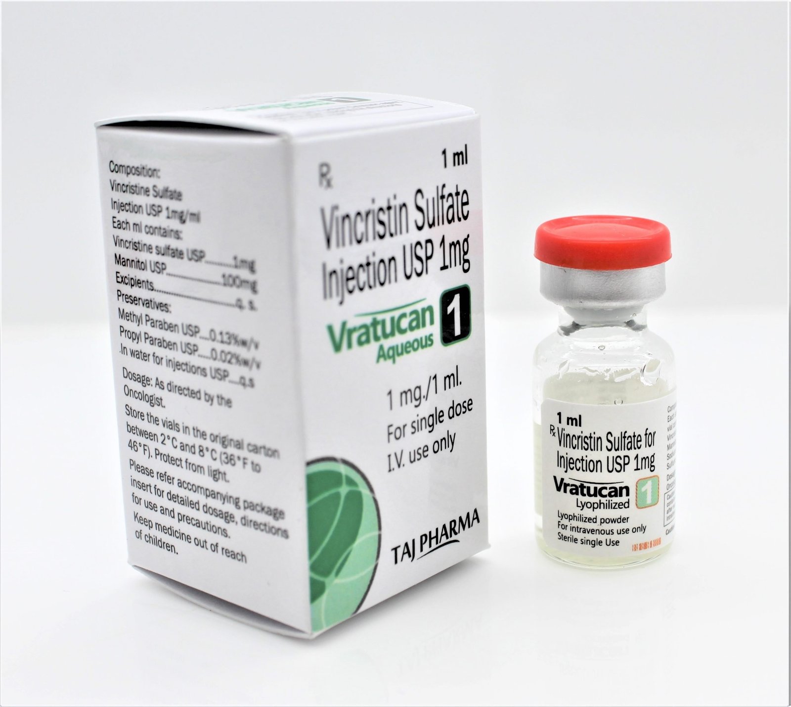 Taj Pharma India is one of the prominent Vincristin Sulfate Injections USP 1mg USP Suppliers, exporters & Manufacturers in PAN India. FDA & GMP Approved Contract Manufacturers. Taj Pharma is well known Vincristin Sulfate Injections supplier & Manufacturer in PAN India. FDA & GMP Approved Contract Manufacturers, Exporter.
