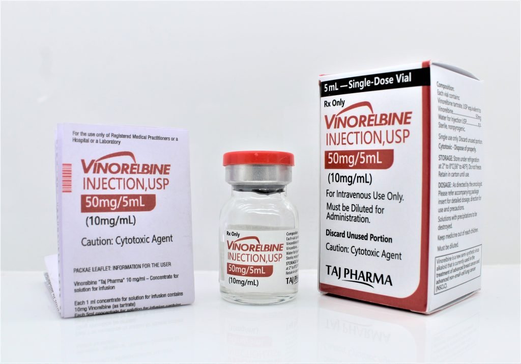 Vinorelbine Injections 50mg/5ml FDA Manufacturers India, GMP Suppliers.
