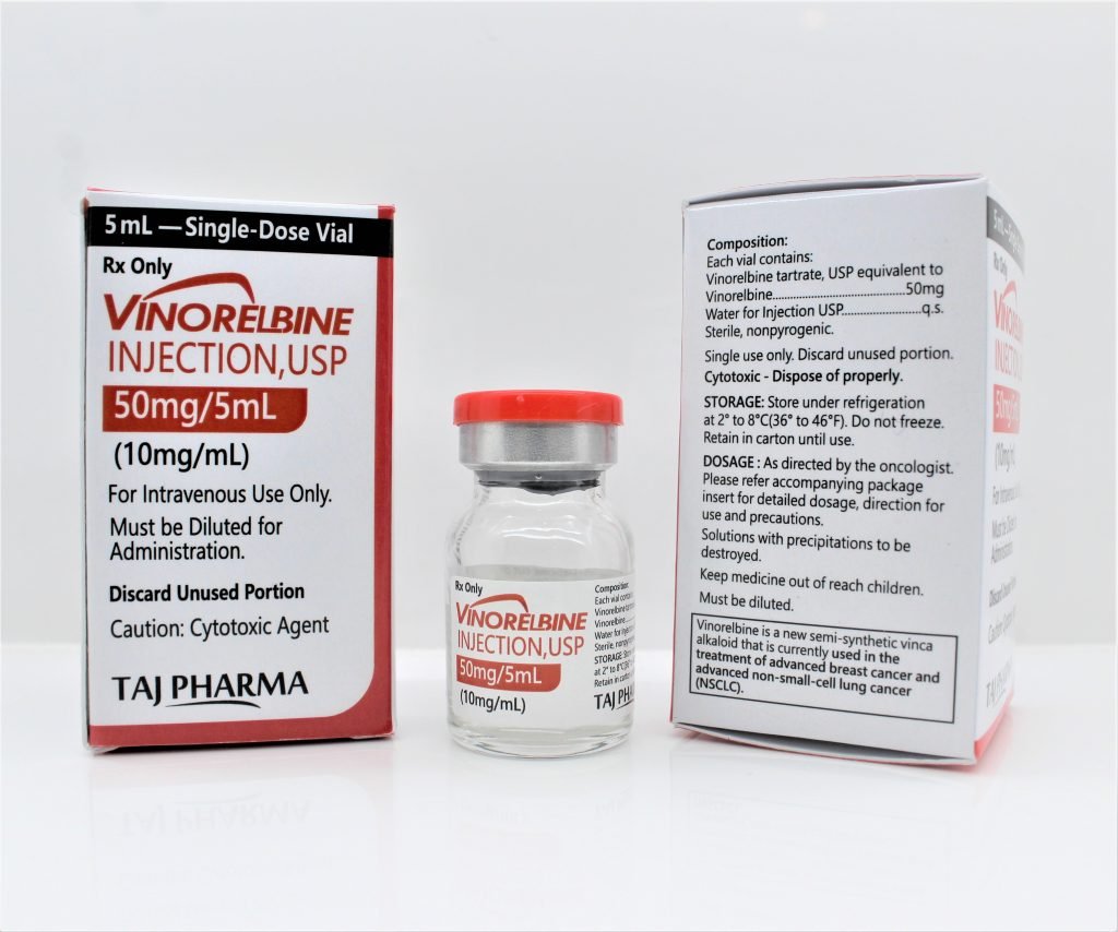 Vinorelbine Injections 50mg/5ml Contract Manufacturers India, Suppliers & Exporters.