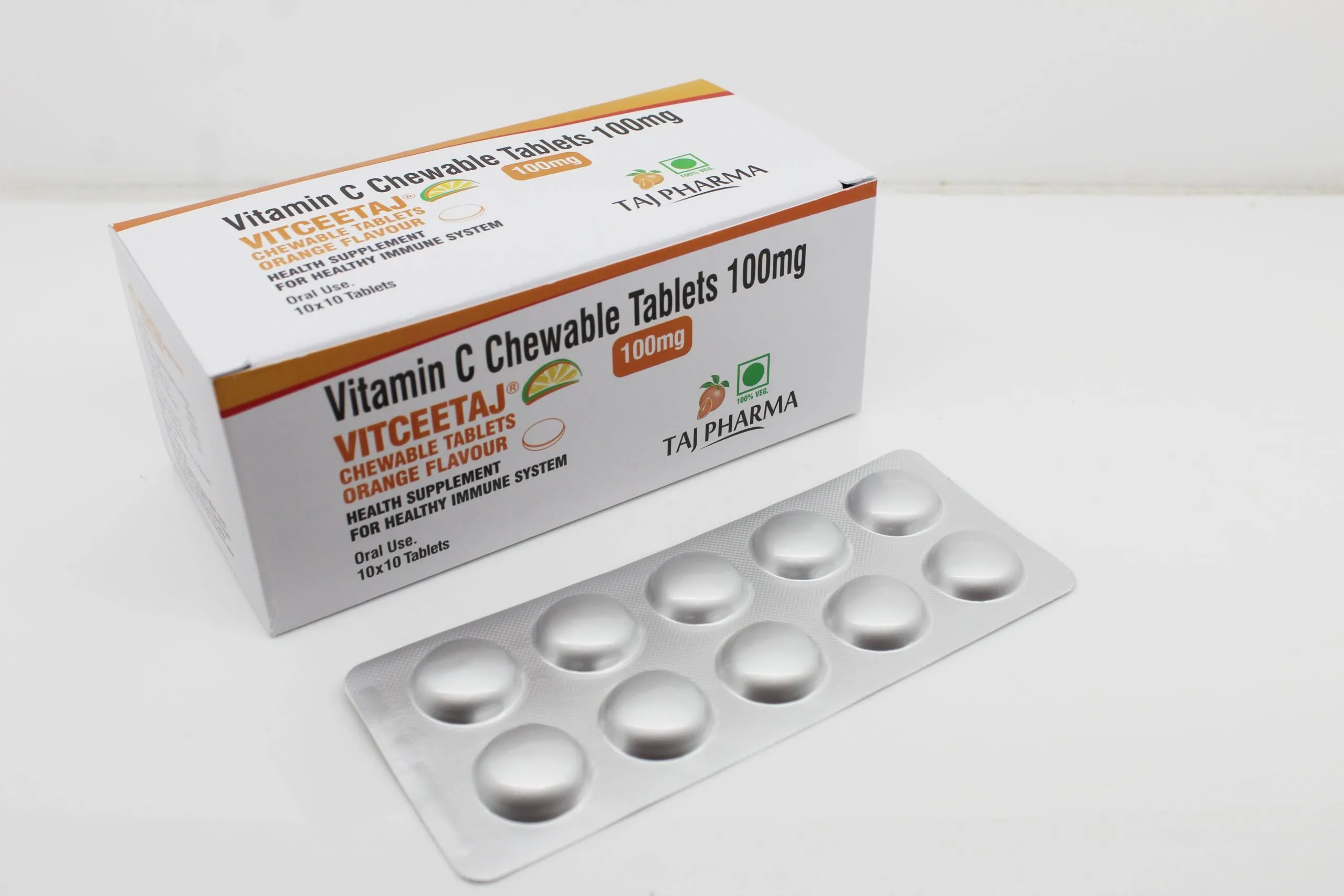 Vitamin C Chewable Tablet 100mg Manufacturer Supplier