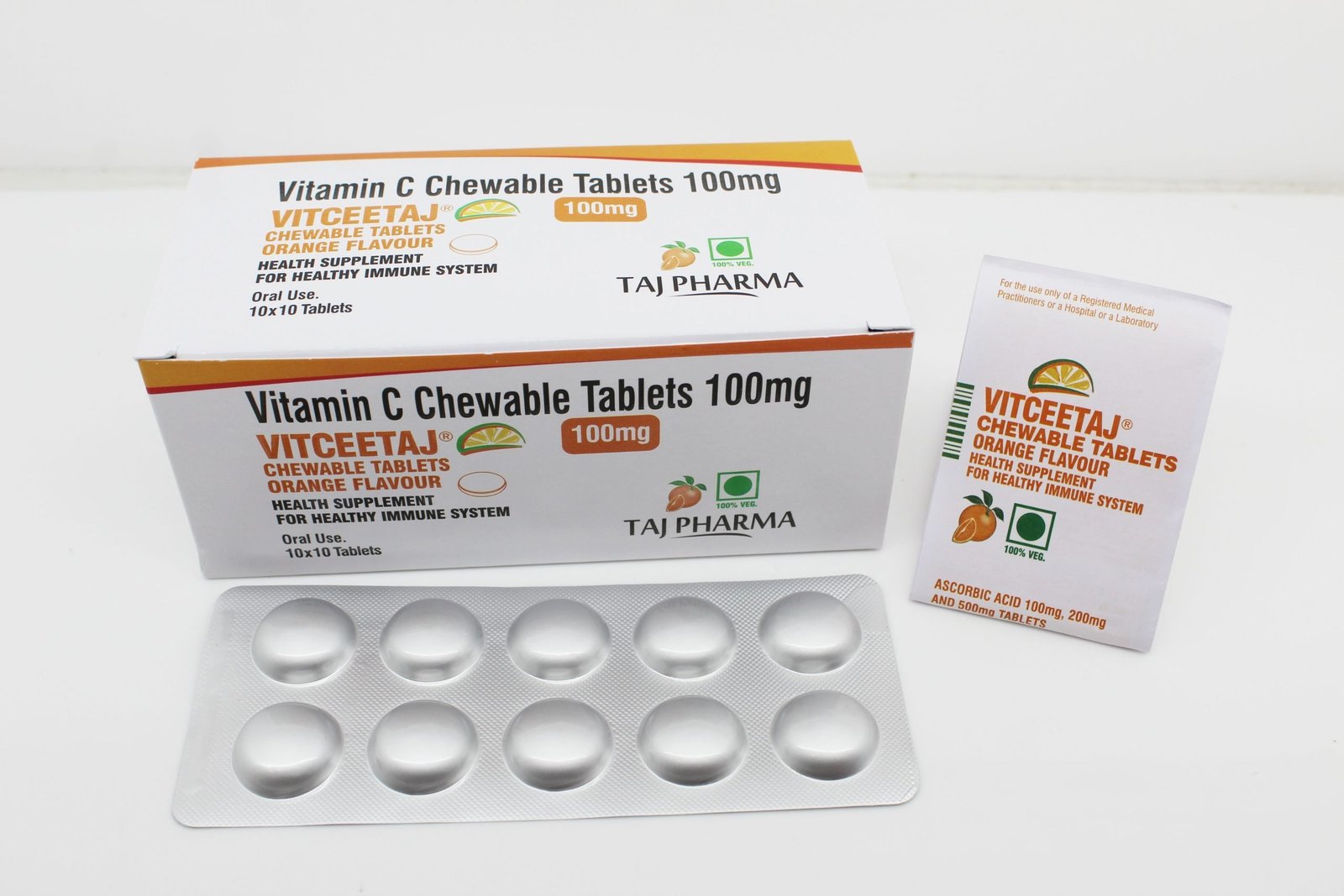 Vitamin C Chewable Tablet 100mg PAN India Manufacturer