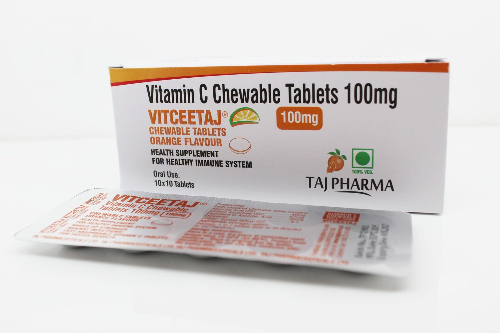 Vitamin C Chewable Tablet 100mg Suppliers in India