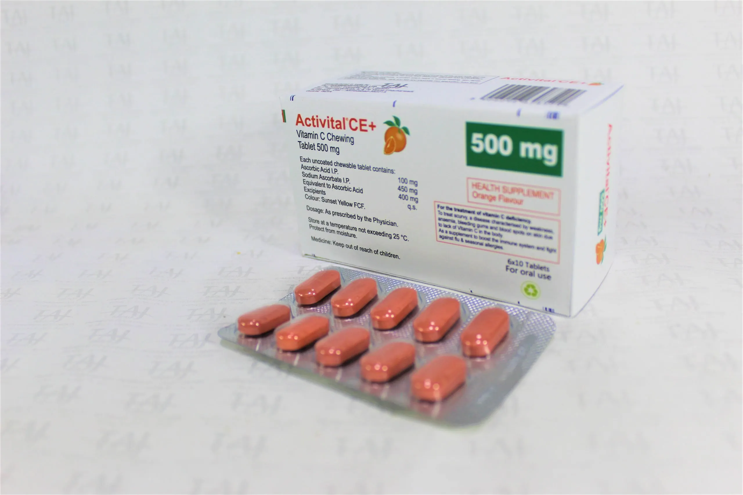Taj Pharma is one of the leading Vitamin C 500MG Chewable Tablets manufacturers in India, and it caters the needs of the significant Vitamin C 500MG Chewable Tablets suppliers, wholesalers, and distributors