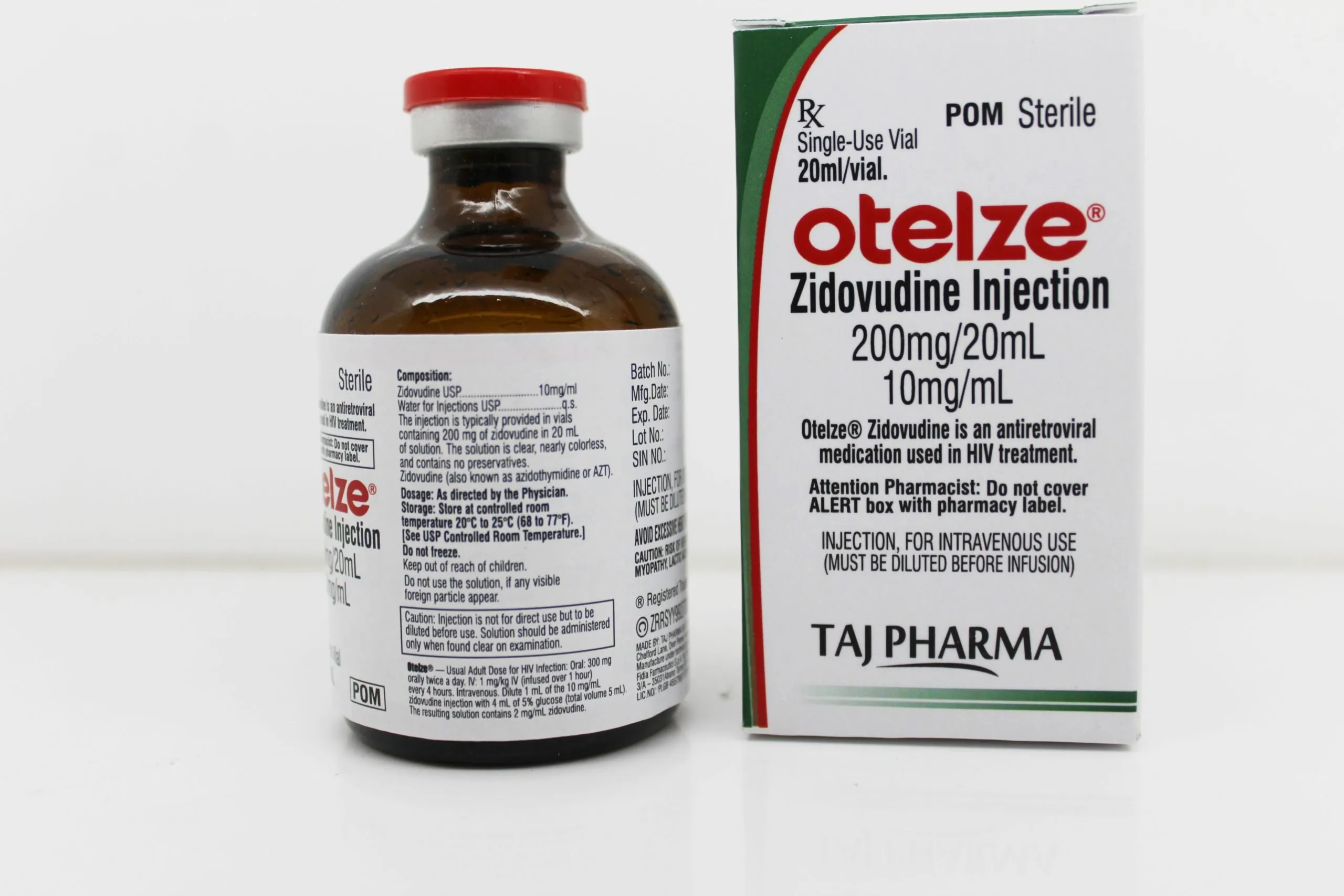 Zidovudine Injection 200mg Manufacturers India & Pioneer Exporters