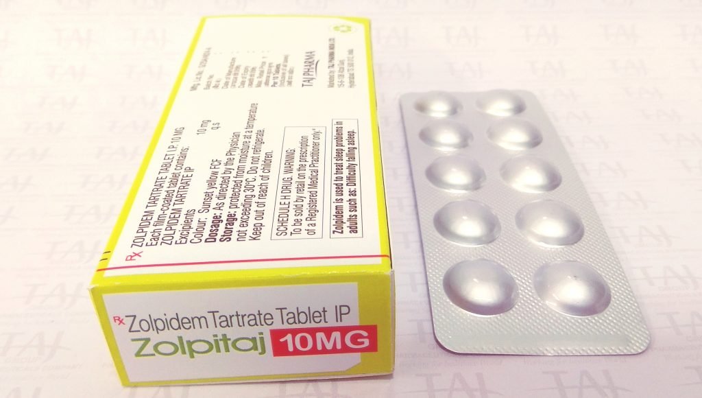 Zolpidem Tartrate (Zolpitaj) Tablet -10 mg Taj Pharma